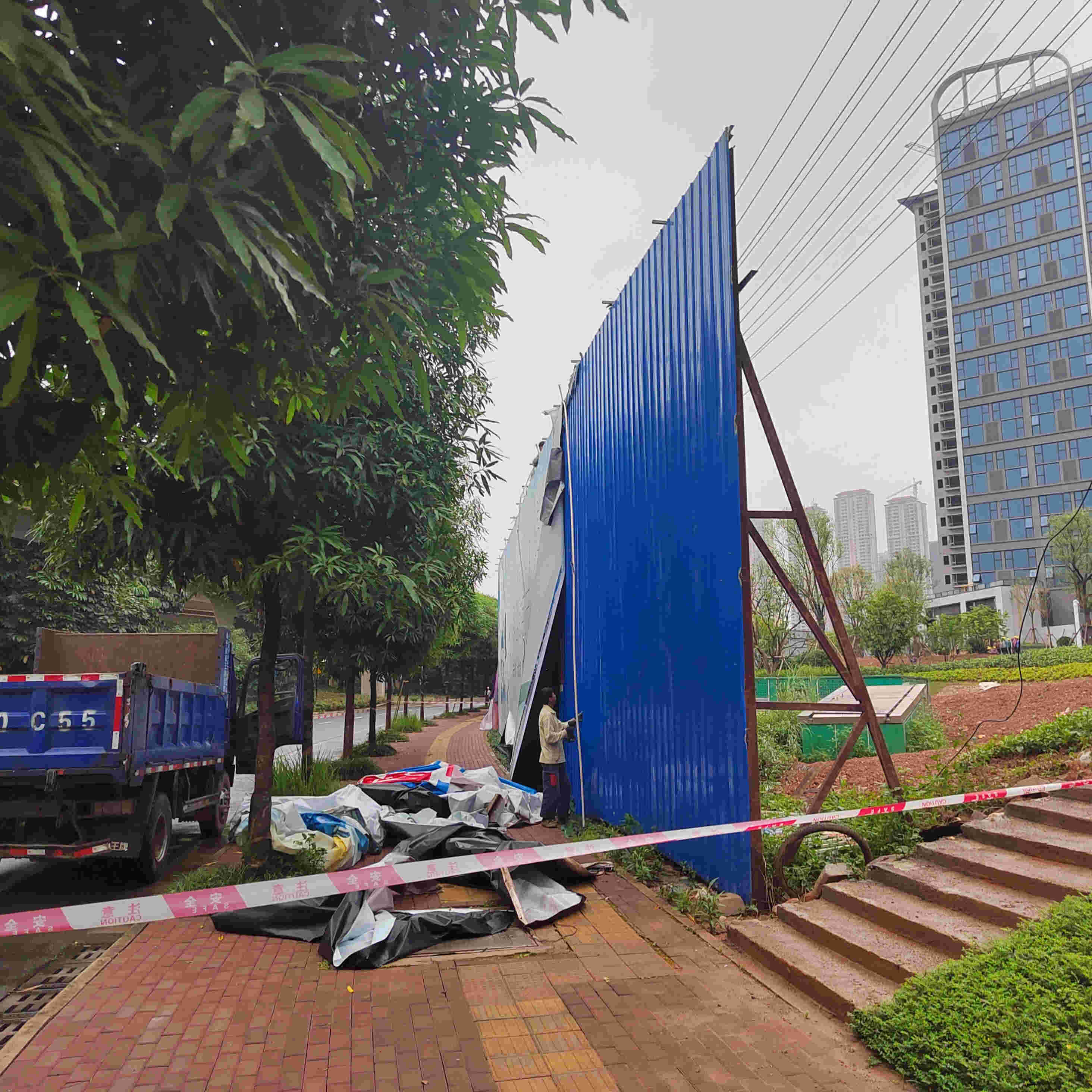 桂林市围挡拆除
